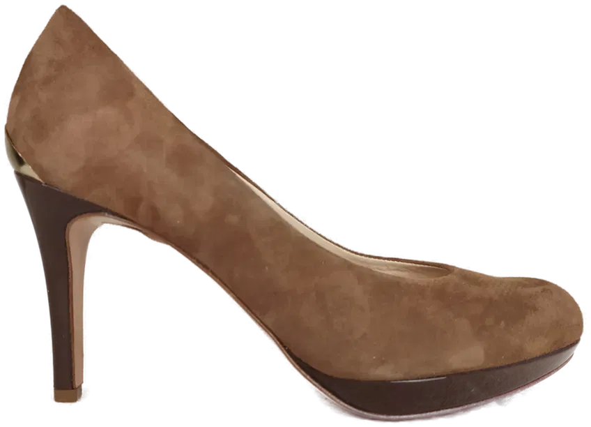 Högl Damen Pumps Veloursleder, braun - EU 37,5 - Bild 4