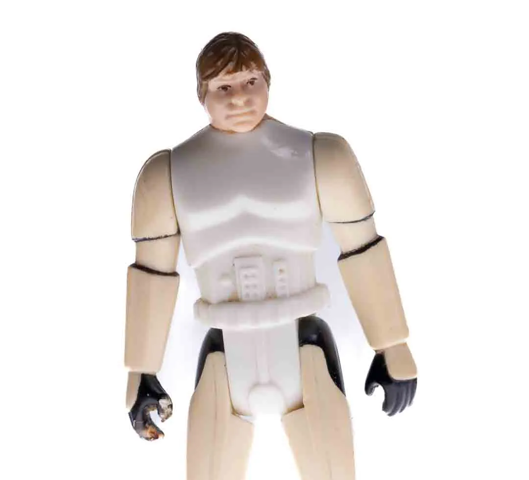 Vintage Star Wars Action Figure Luke Skywalker Stormtrooper -ohne Helm und ohne Gurt – Bild 3
