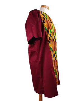 Sor Casual Damen Midikleid, rot/multicolor - Bild 3