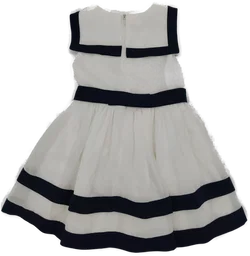 Patachou Kinder Kleid weiß/marine Gr. 98 - Bild 4
