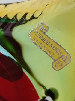 Muranoglas Fisch, mehrfarbig, Höhe ca. 28 cm  - Bild 3