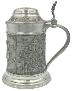 Zinnkrug mit Deckel - Götz von Berlichingen - Bild 1