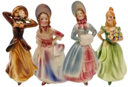 4 Sommerhuber Keramikfiguren 