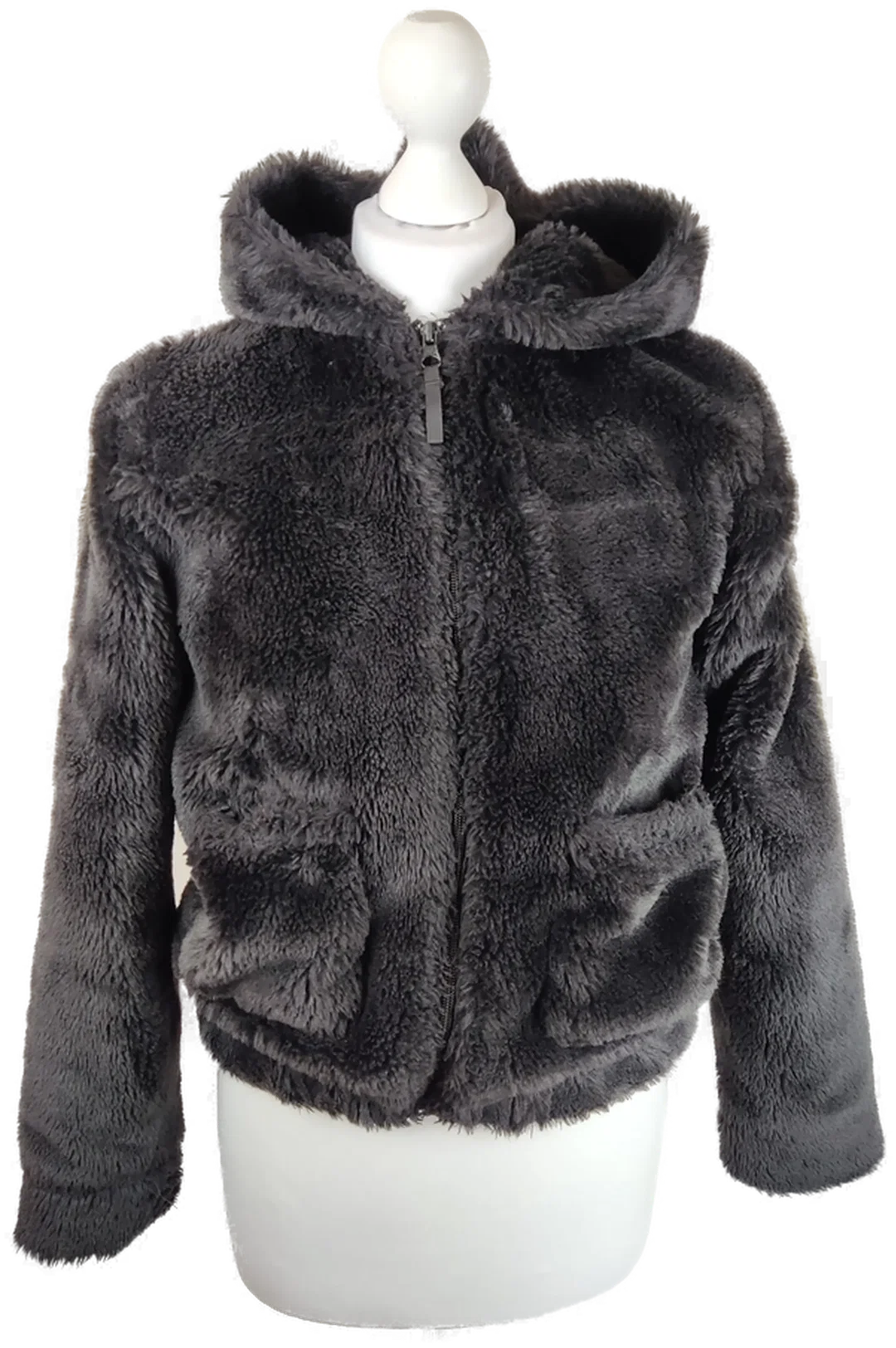 Kinder Plüschjacke H&M Gr. 153-158 | Kuschelpracht - Bild 1