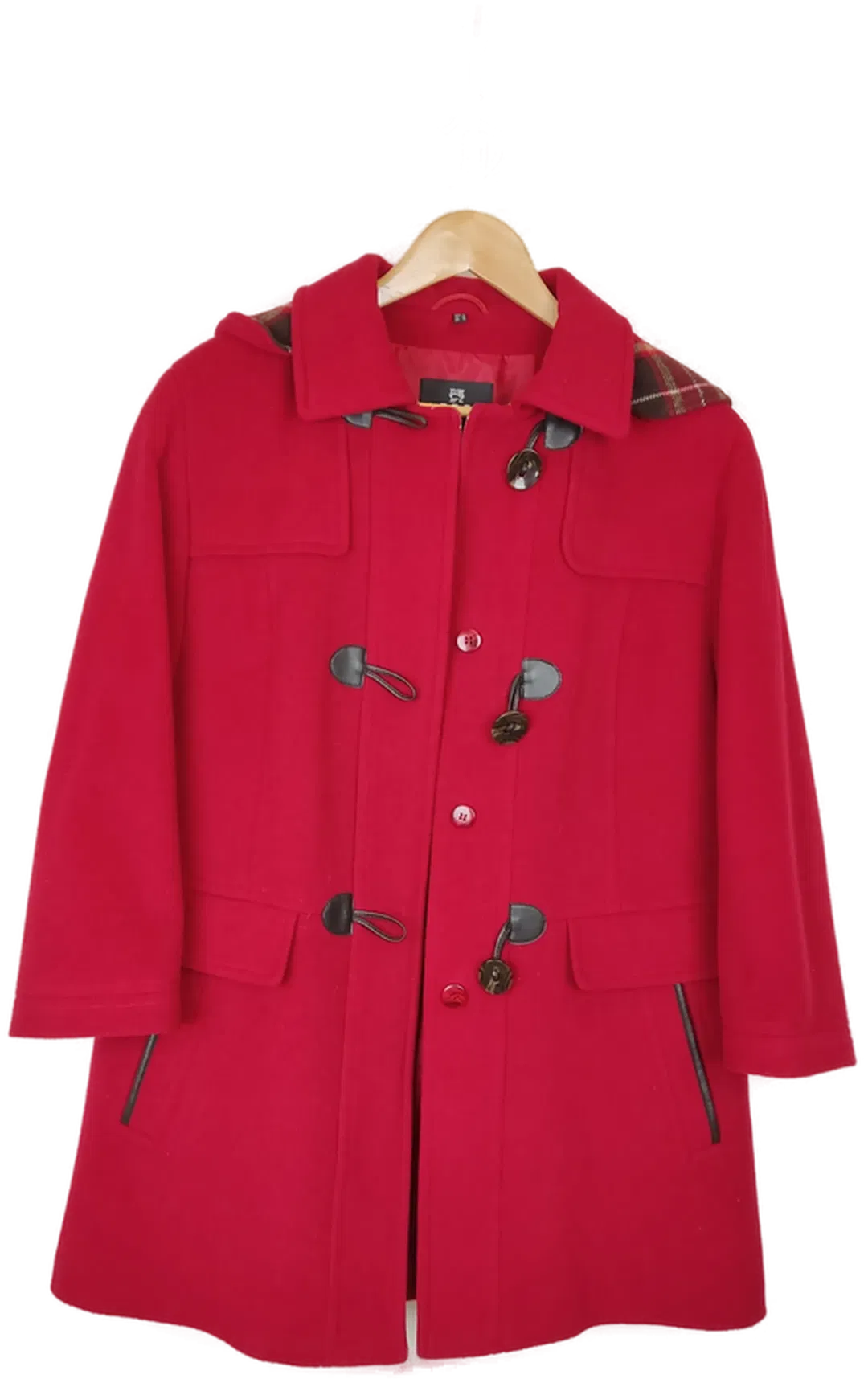 Lebek Damen Dufflecoat Rot Gr. 40 - Bild 4