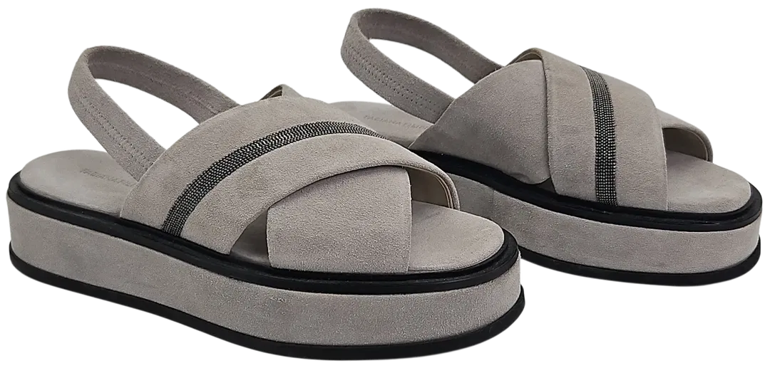 FABIANA FILIPPI Damen Sandalen, grau - Gr. 37 - Bild 1