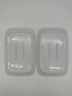 Lilienporzellan Eckiger Teller weiß - 2 Stück - Bild 4