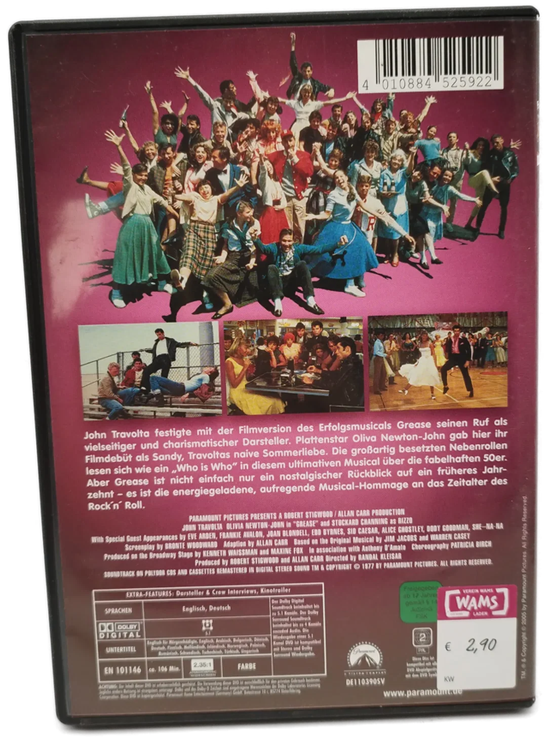 Grease - DVD / Deutsch & Englisch – Bild 2