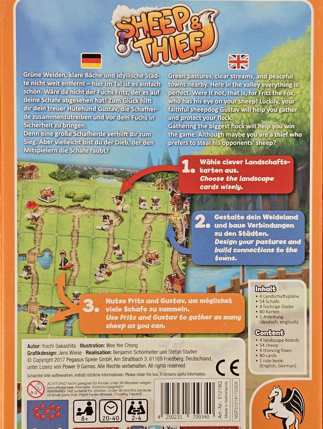 SHEEP & THIEF - Gesellschaftsspiel - Pegasus Spiele – Bild 3