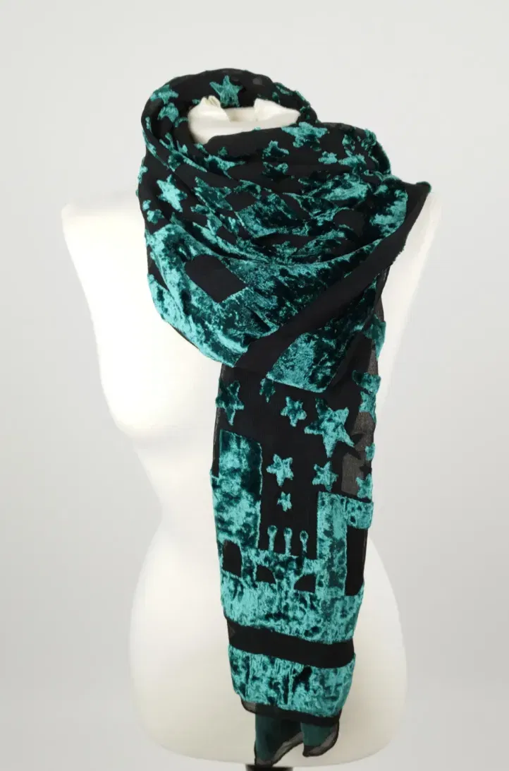 Schimmernder Guy Laroche Schal - ca. 90x90 cm - Bild 4