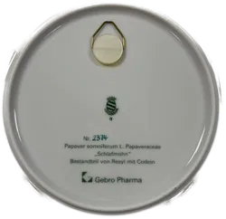 SUISSE LANGENTHAL Sammelteller Nr.2374 Weihnachtsteller 2000 Schlafmohn mit Zertifikat - Bild 2