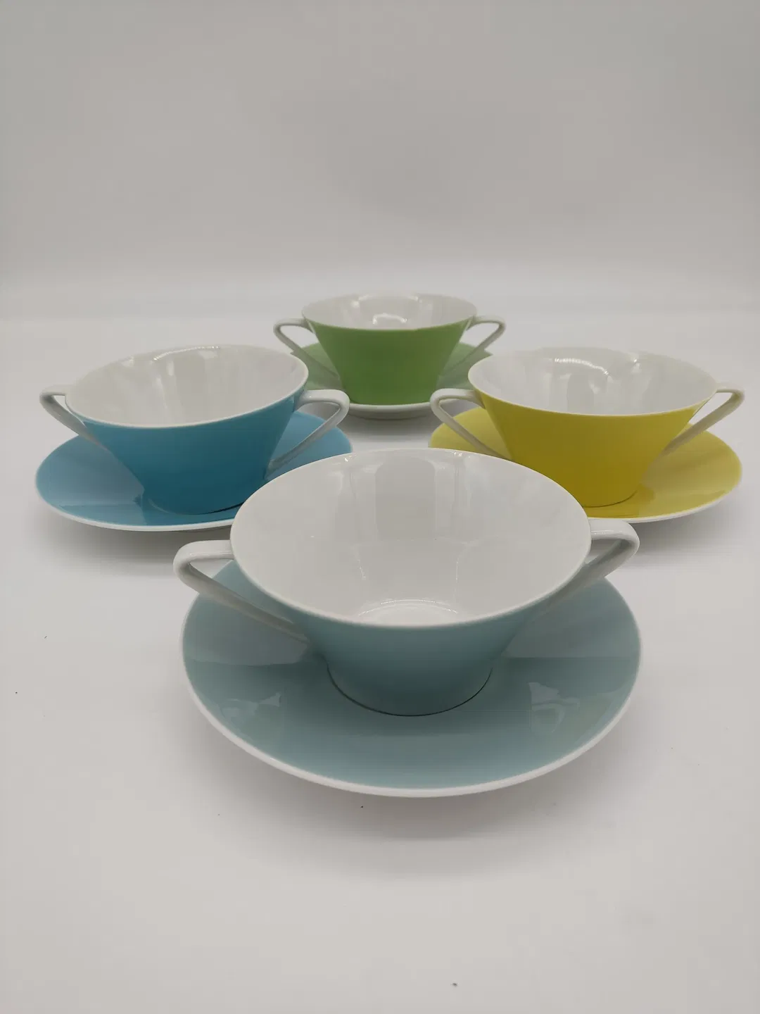 Lilien Porzellan Suppenschalen DAISY 25 - 4 Stück - Bild 1