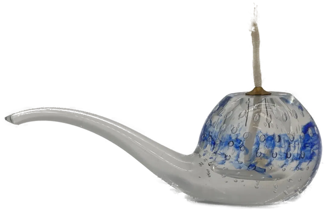 Öllampe Glas in Pfeifenform - Bild 3