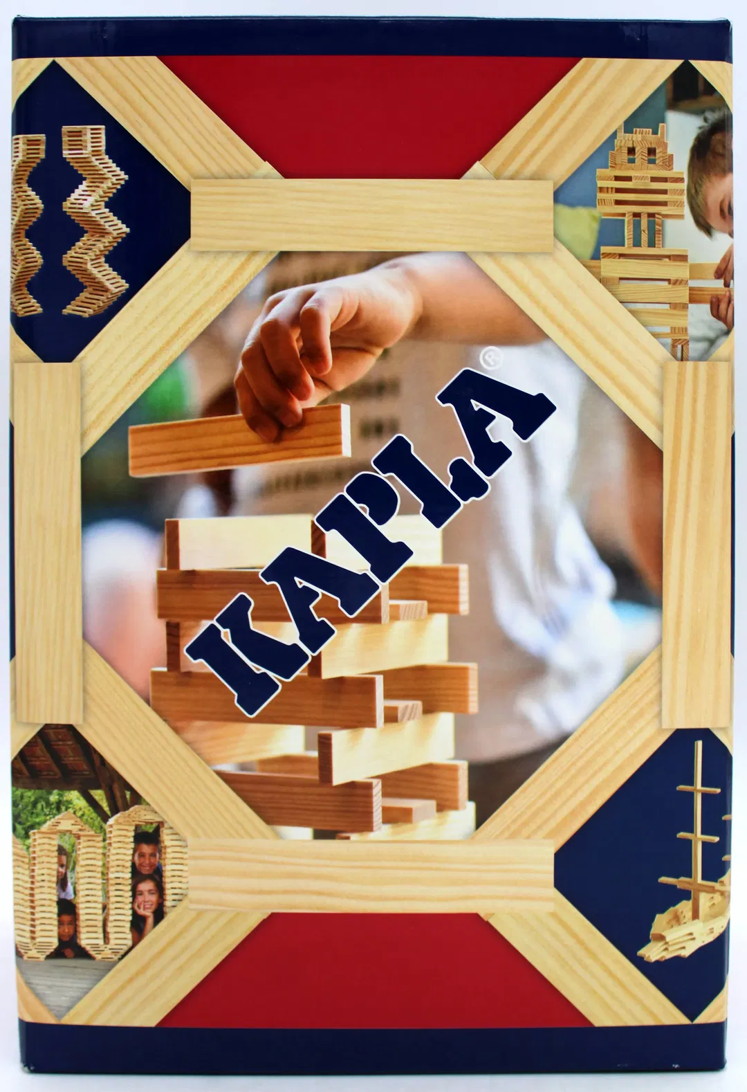 Kapla Holzbaukasten – 199 Bauklötze aus Kiefernholz mit Aufbewahrungsbox - Bild 4