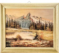 3 Ölbilder mit Goldrahmen - Bild 3