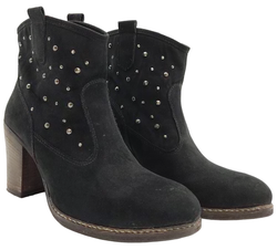 Damen Stiefletten Made in Italy, schwarz - Gr. 36 - Bild 2