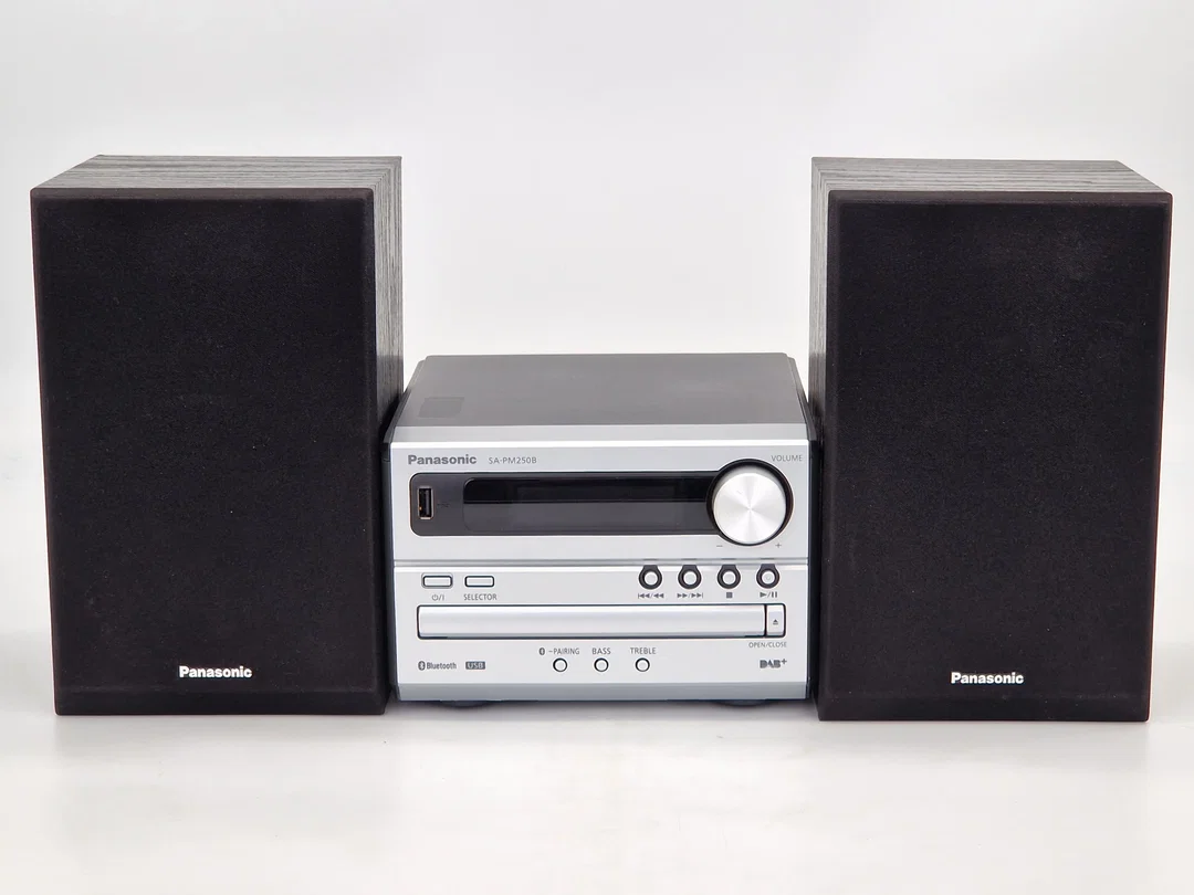 Panasonic SC-PM250B Micro HiFi System (DAB+, Bluetooth, CD, USB) – Schwarz/Silber - Bild 4