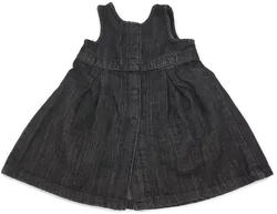 United colors of Benetton Kinder Jeanskleid schwarz Denim  Gr. 68 - Bild 2