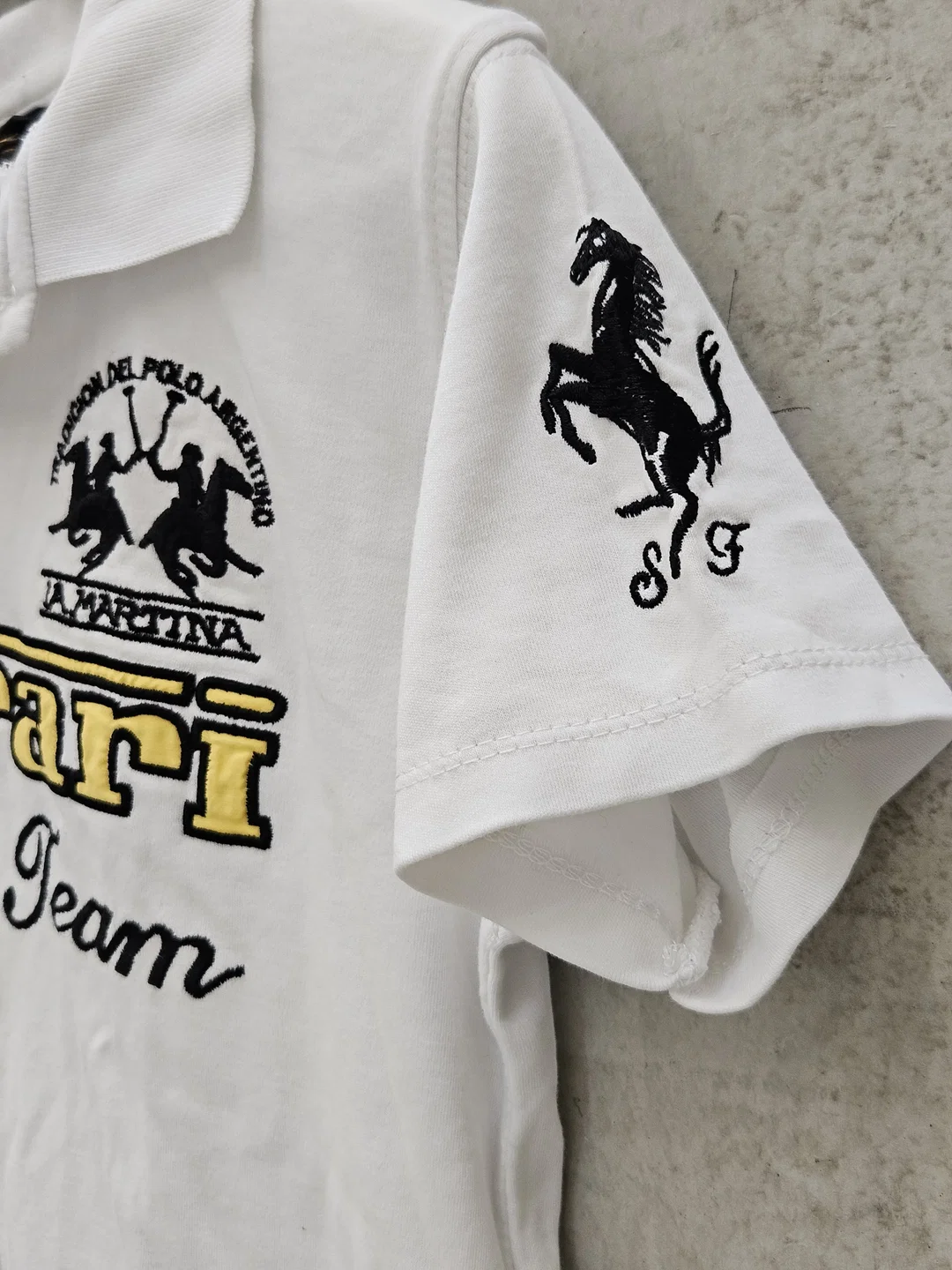 LA MARTINA x FERRARI Kinder T-Shirt, weiß - Gr. 170/176 – Bild 5