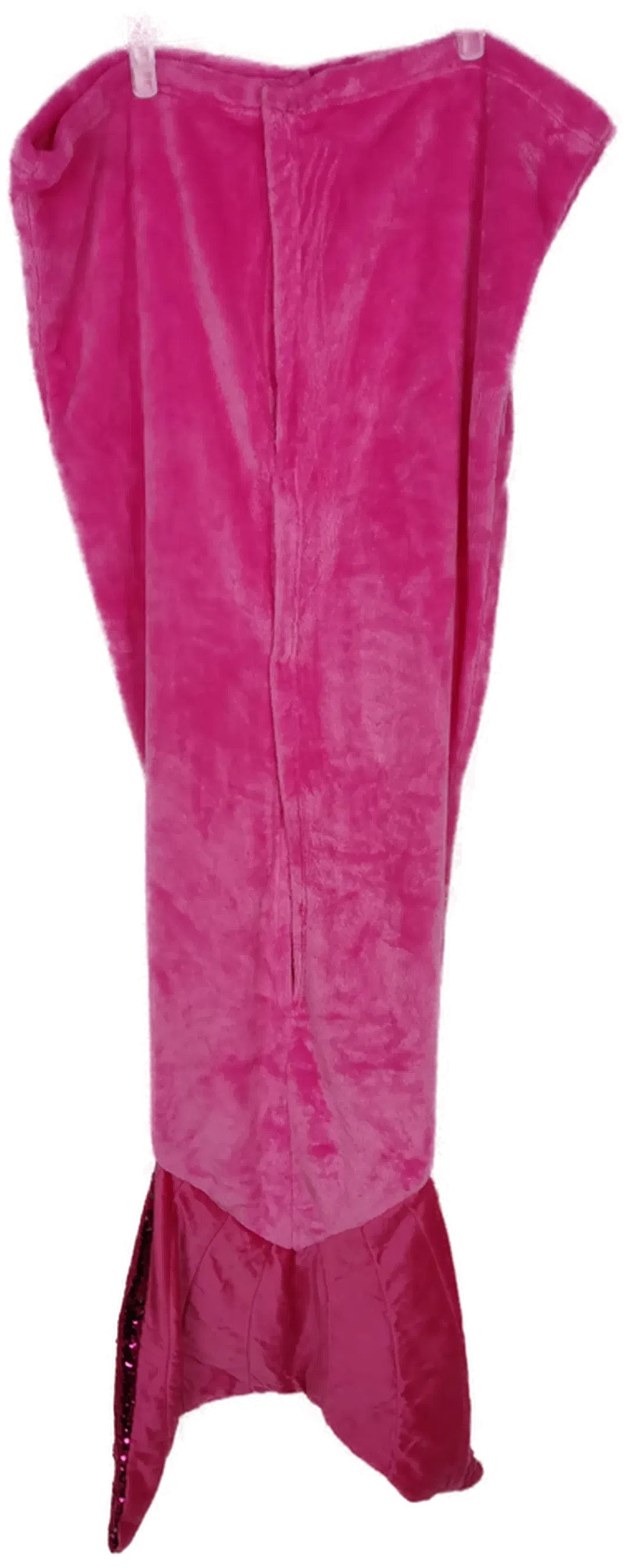 Meerjungfraudecke, pink mit Paillettenflosse, Plüsch, Größe 60x150 cm - Bild 1