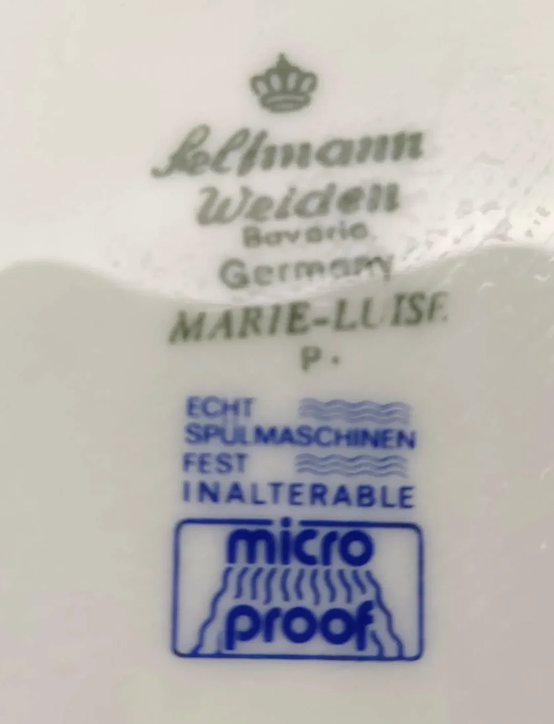 Seltmann Weiden- Suppenschüssel mit Deckel 2,15 l Streublume blauer Rand – Bild 5