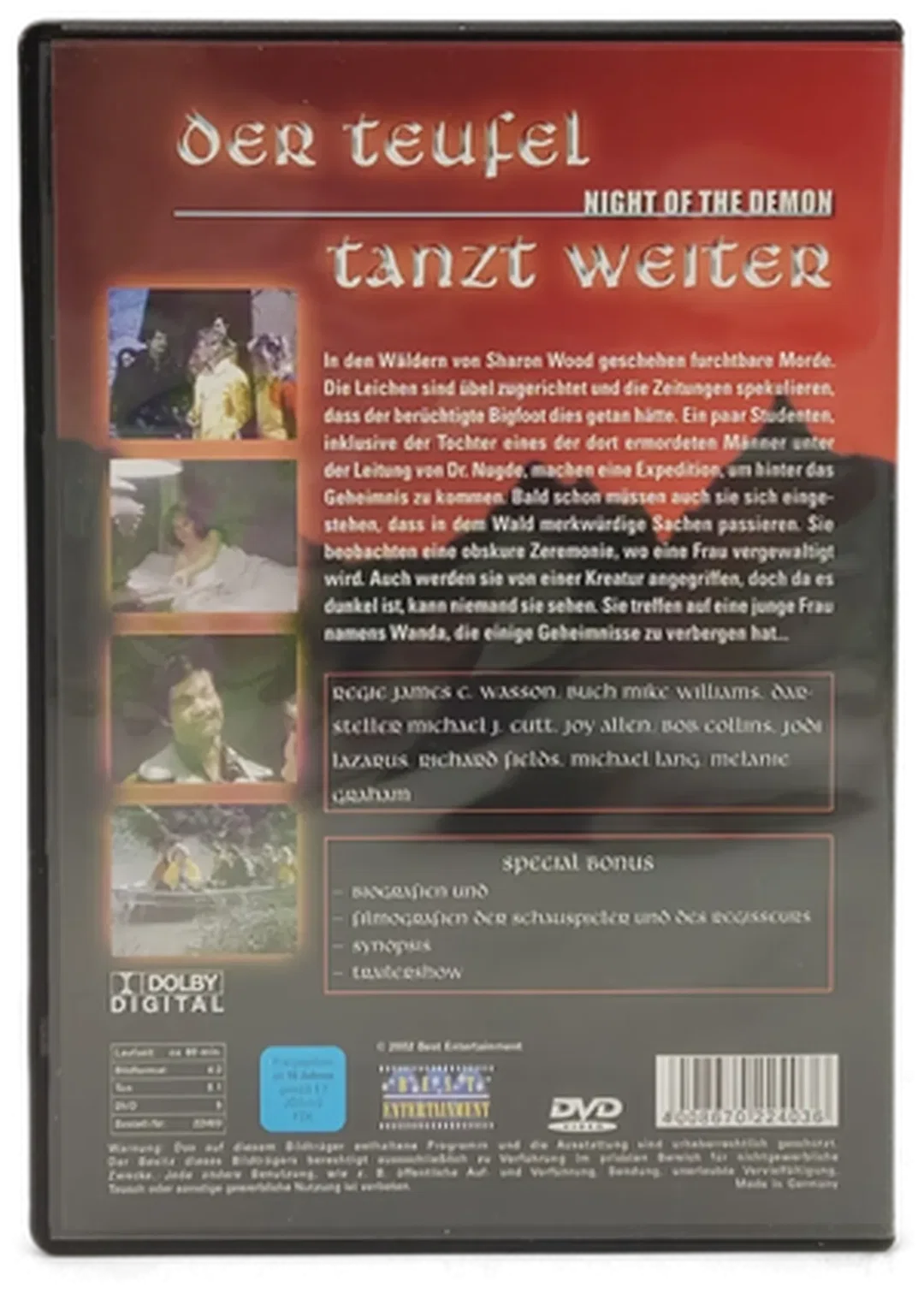 DVD "Der Teufel tanzt weiter - Night of the Demon" mit Michael J. Cutt und Joy Allen – Bild 2