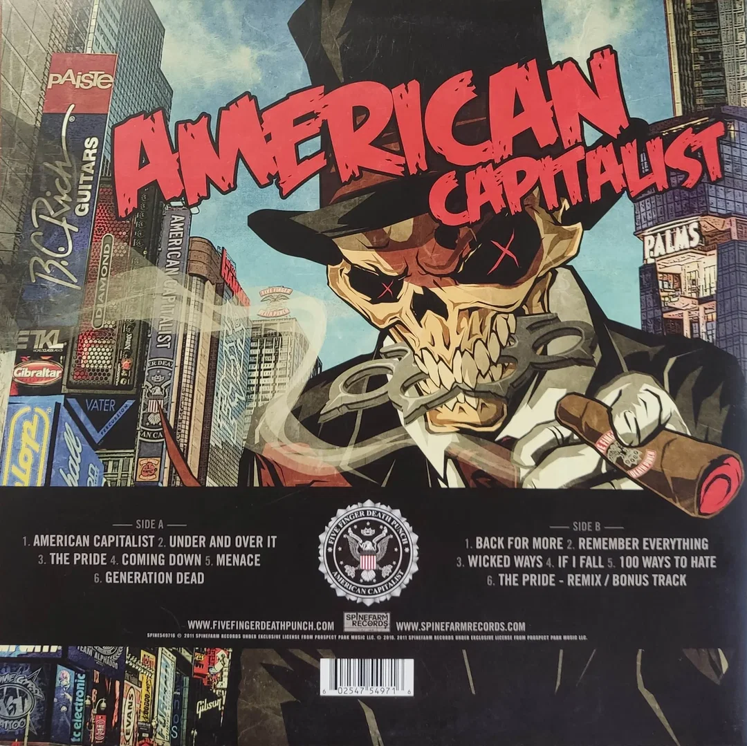 LP Vinyl Five Finger Death Punch "American Capitalist" – Bild 2