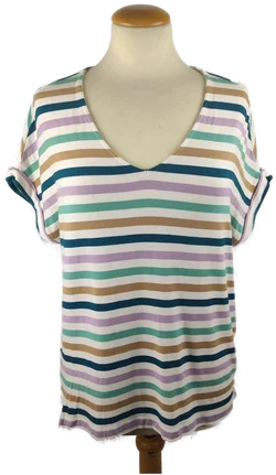 Damen T-Shirt s.Oliver Gestreift Viskose | Sommerliebling – Vorschau 1