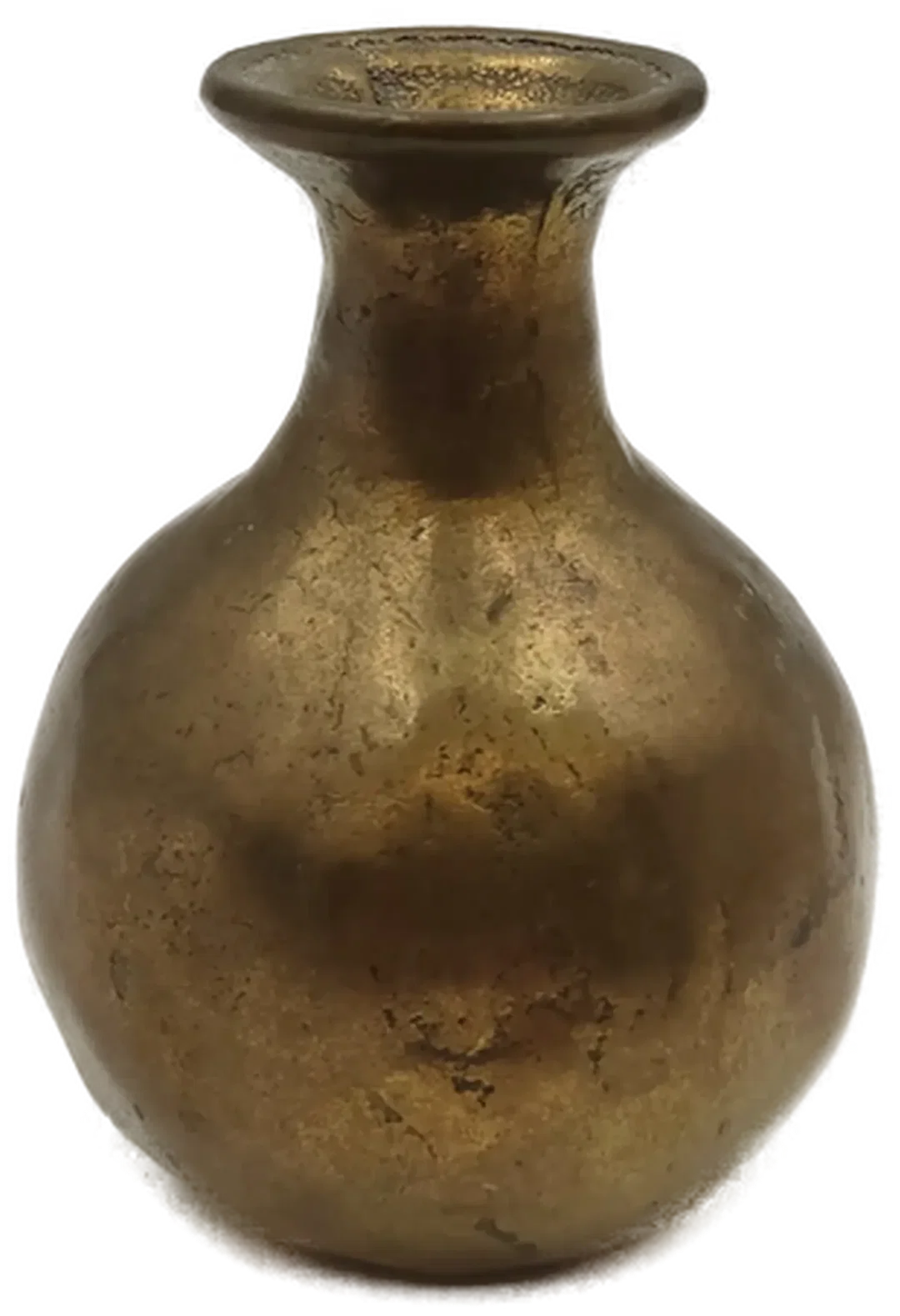 Vintage Deko-Vase aus massivem Messing – Bild 2