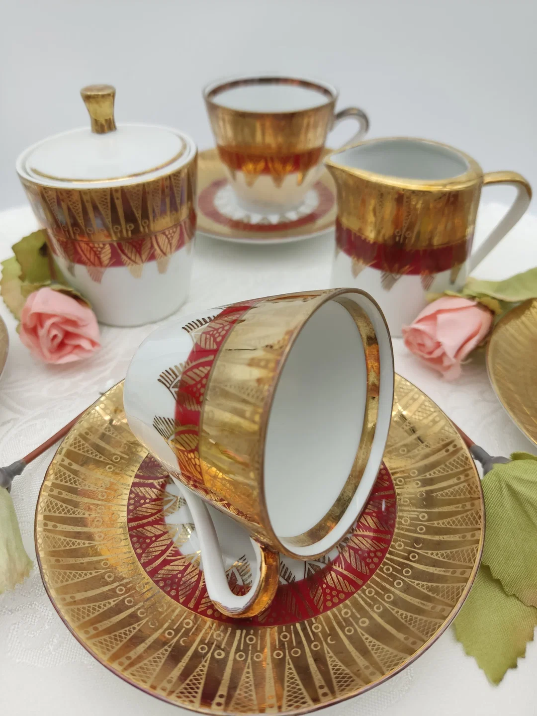 Bavaria Porzellan Kaffeeservice mit Schönheitsfehler | Vintage-Schatz – Bild 3