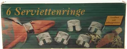 6 Serviettenringe – versilbert & anlaufschutz – Topshop – klassisch, Vintage OVP - Bild 2