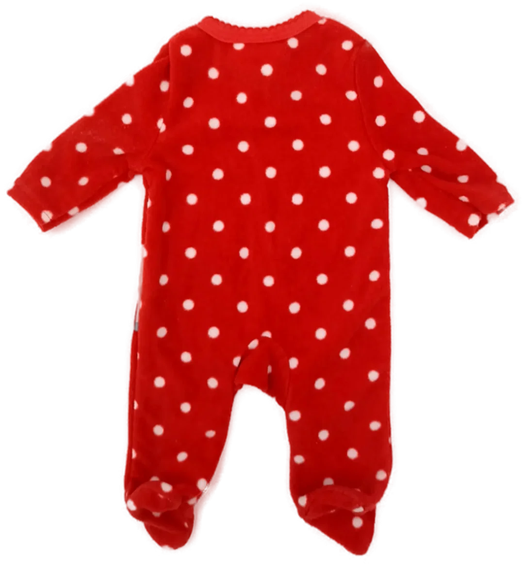 So Cute Baby Weihnachtsoverall rot gepunktet Gr. 56  – Bild 2