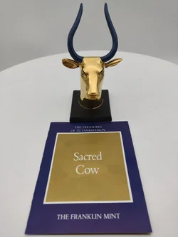 Goldener Sacred Cow Porzellan & Zertifikat von Franklin Mint | Limitierte Rarität - Bild 7