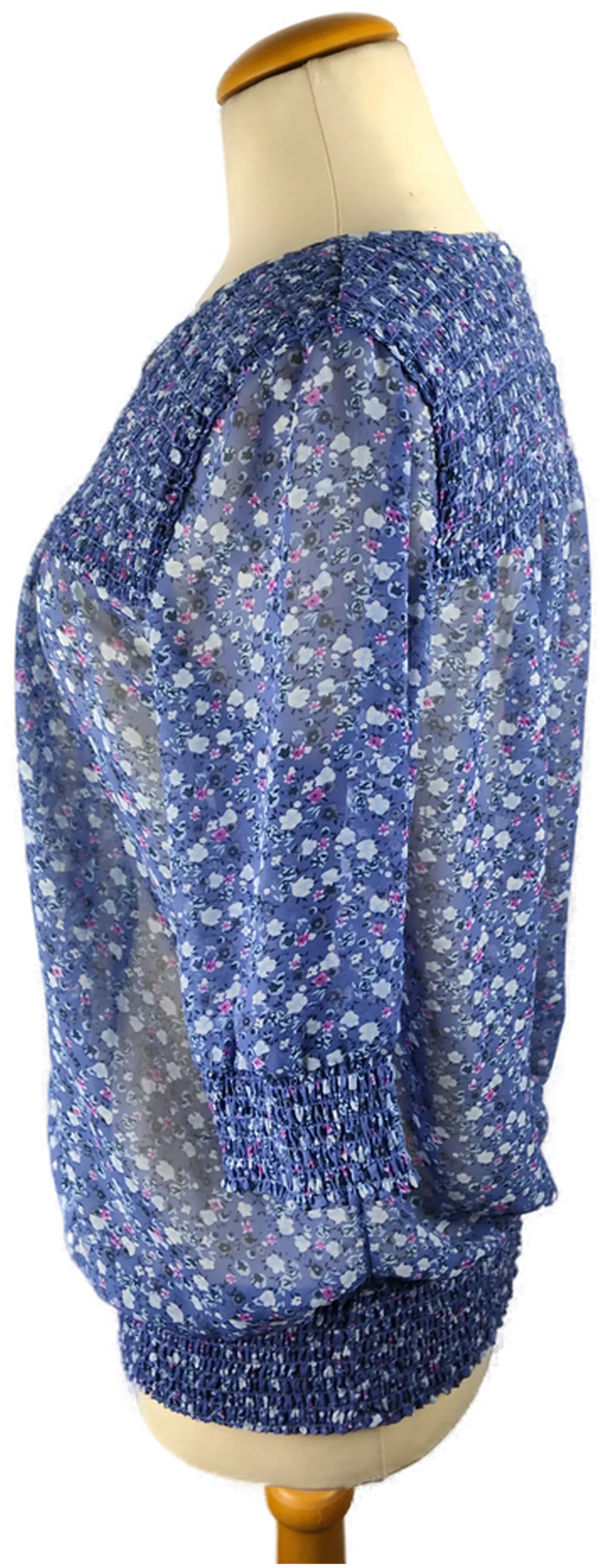 Damen-Shirt Sonstige Geblümt Polyester Gr. 42 | Frühlingsfavorit – Bild 2