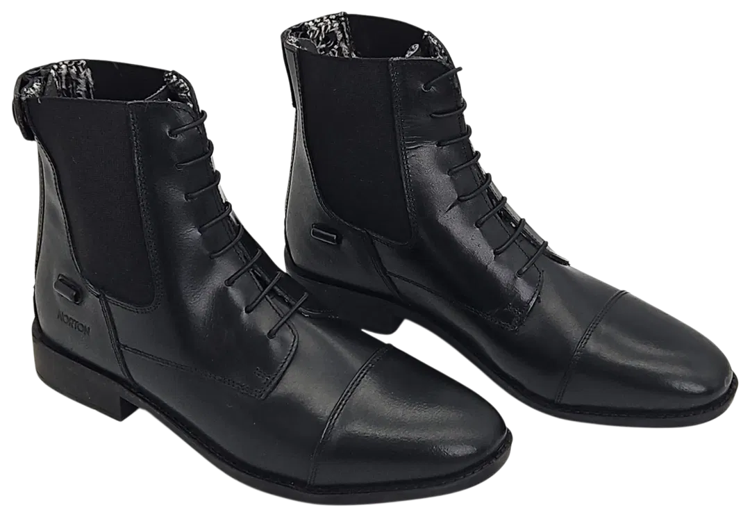 Norton LACETS FOURRÉES Leder Reitstiefeletten, schwarz - Gr. 40 - Bild 1