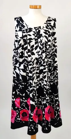 Sheego Damen Kleid mit Blumenmuster - Gr. 52 - Bild 1