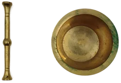Massiver Messing-Mörser und Stößel – Vorschau 6