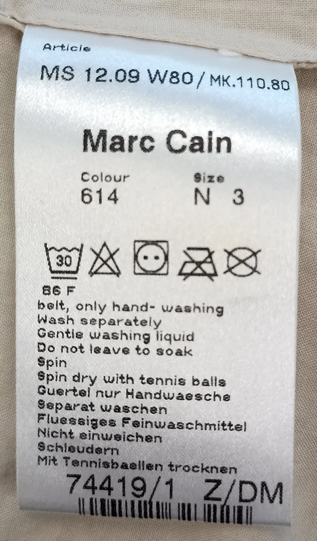 Marc Cain Damen Steppjacke creme Gr. M – Bild 5