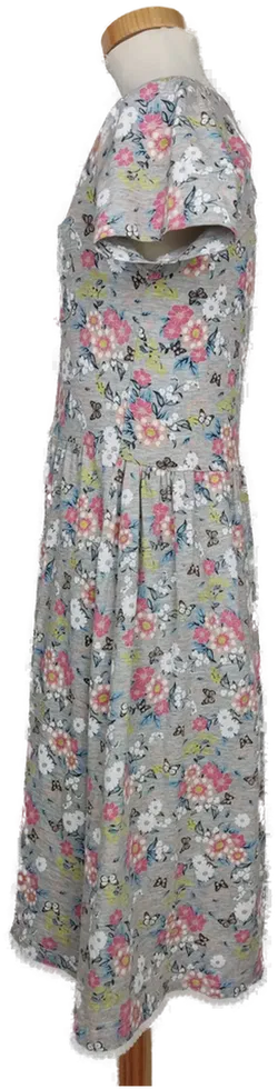 YFK Kinderkleid grau/rosa/weiß geblümt - 170/176 - Bild 3