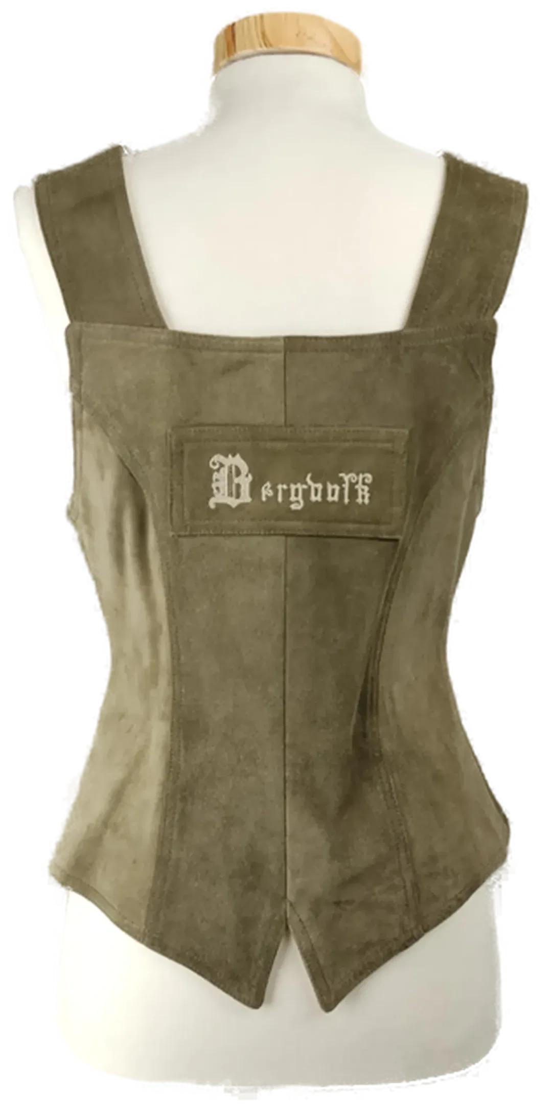 "vom Bergvolk" Trachtengilet Steinknöpfe Leder Rindsfell Größe 34 – Bild 4
