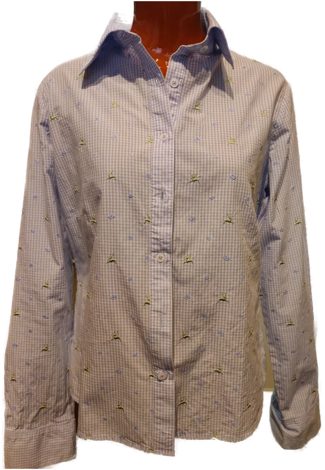 Bluse mit Trachtenmuster Gr. 44 - Bild 1