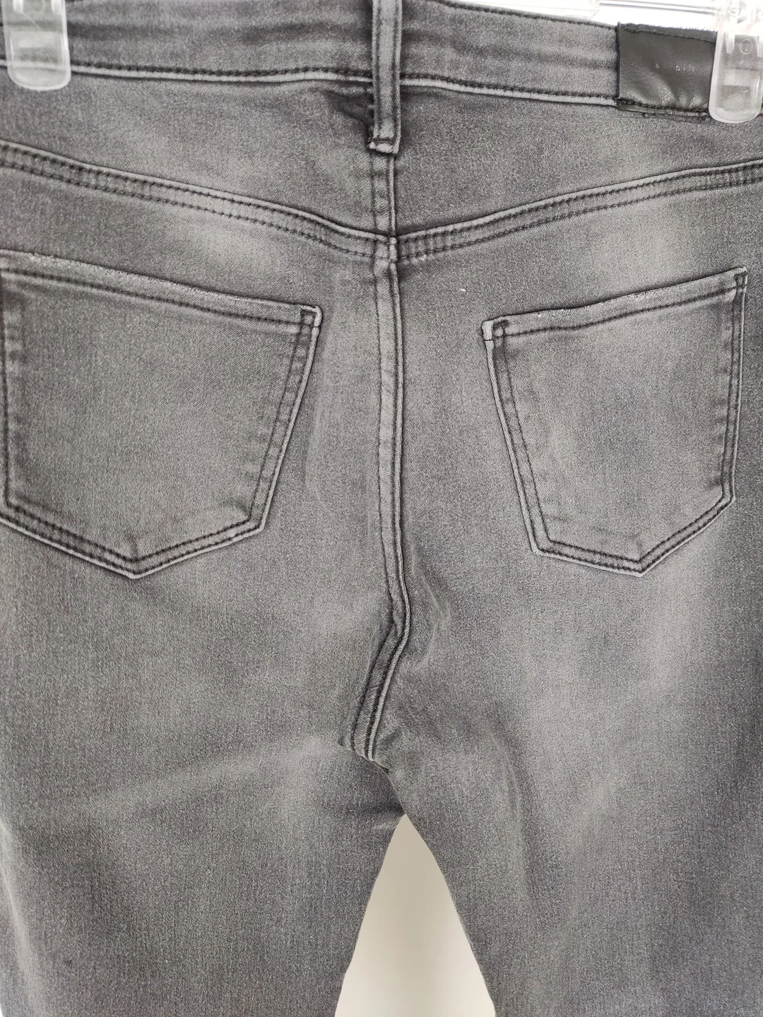 Jeans "Super Stretch" lang mit Stretch, dunkelgrau mit Taschen, Größe 164 – Bild 3