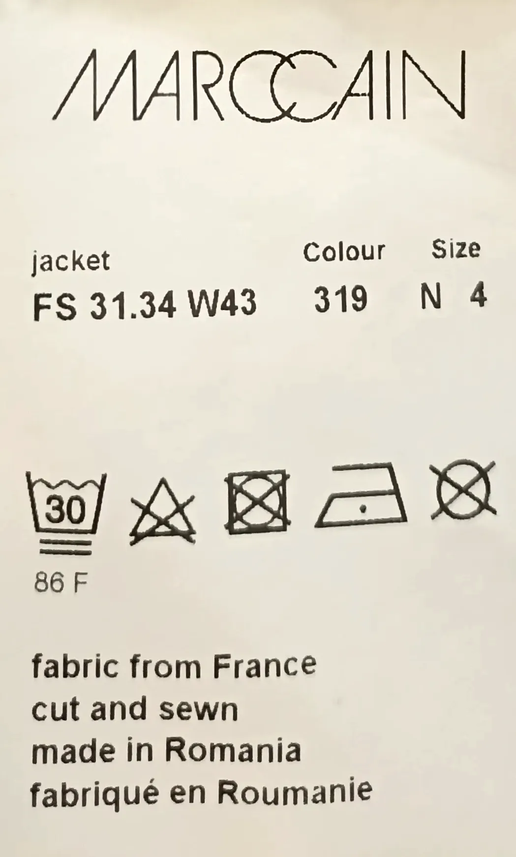 Marc Cain Damen Jeansjacke in Blau Gr. 40 – Bild 3