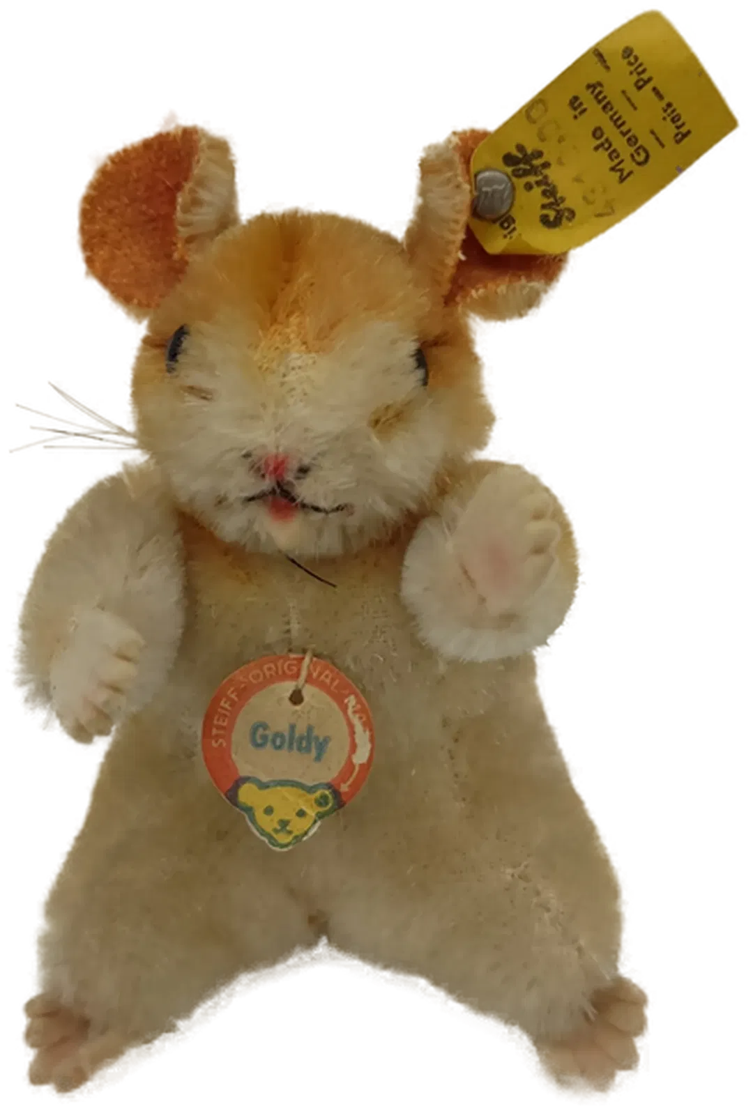 Steiff Goldhamster vintage 10 cm - Bild 1