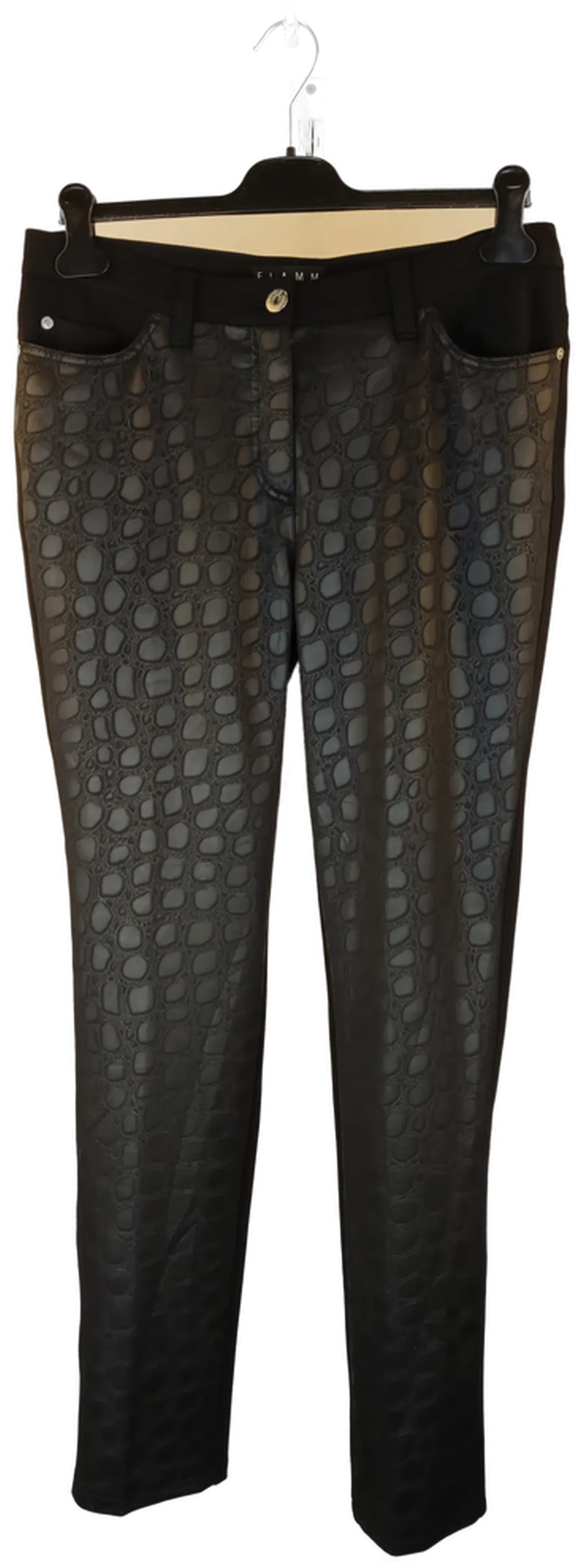 Flamm Damenhose / schwarz- gemustert - XL/42 - Bild 4