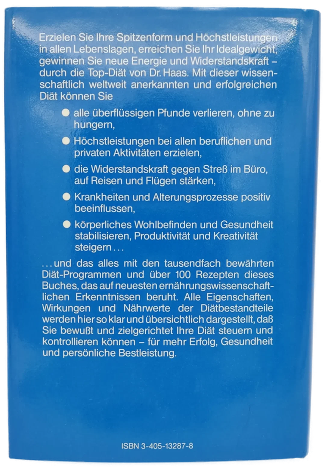 Buch "Dr.Haas-Top-Diät für Erfolg und persönliche Bestleistung" - Dr. Robert Haas – Bild 2