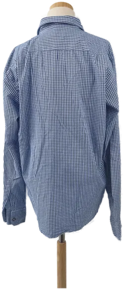 Luigi Bottoni Jungenhemd blau weiß kariert - 176 - Bild 3