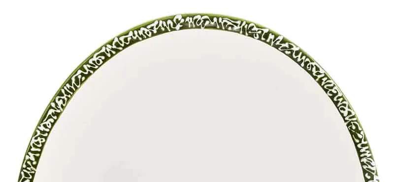 Gmundner Keramik Selektion smaragdgrün Teller oval 31,5 x 38 cm – Bild 2