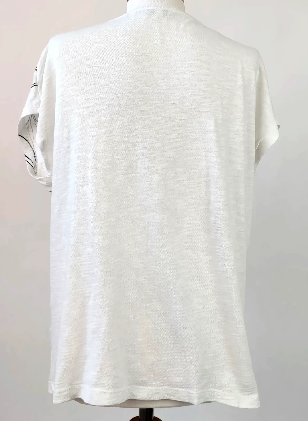 Tom Tailor Damen T-Shirt mit Blumenmuster weiß  - Gr. M/38 – Bild 2