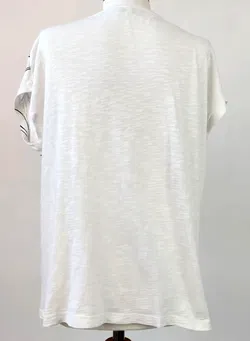 Tom Tailor Damen T-Shirt mit Blumenmuster weiß  - Gr. M/38 - Bild 2